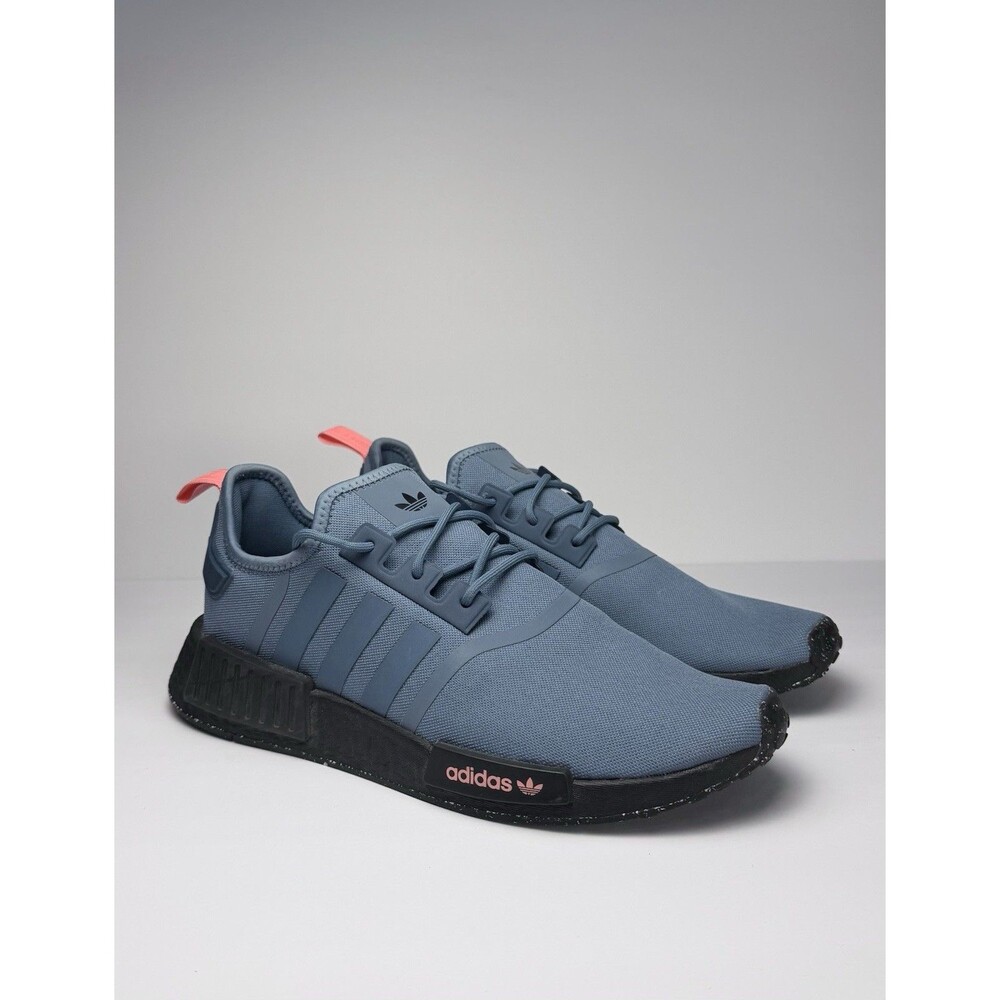 Adidas NMD R1 Blue Gray Coral Sneakers Men’s Size 10.5